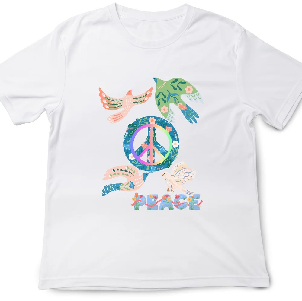 Short Sleeve Unisex Tee: Peace